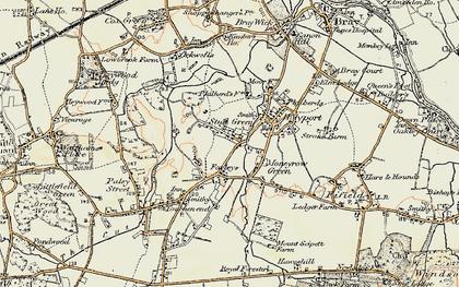 Old map of Stud Green in 1897-1909