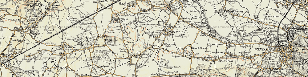 Old map of Stud Green in 1897-1909