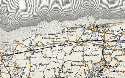 Old map of Studd Hill in 1898-1899