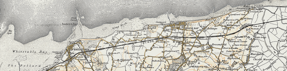 Old map of Studd Hill in 1898-1899