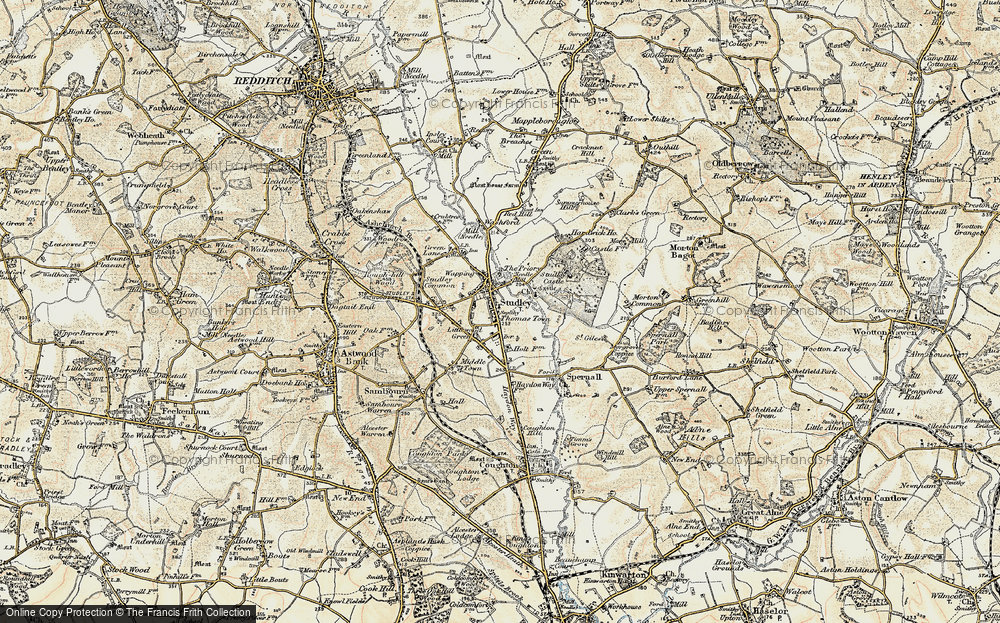 Old Map of Studley, 1899-1902 in 1899-1902
