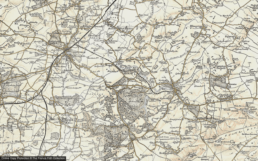 Old Map of Studley, 1899 in 1899