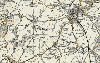 Old map of Studley Green in 1898-1899