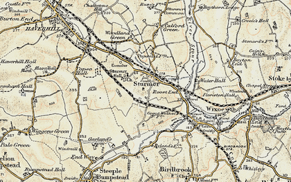 Old map of Sturmer in 1898-1901