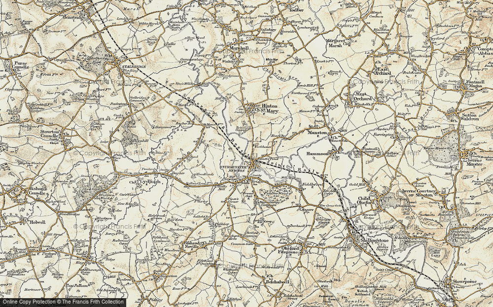 Old Map of Sturminster Newton, 1897-1909 in 1897-1909