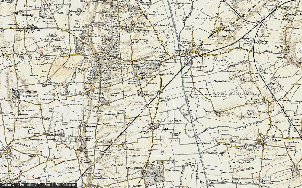 Old Map of Sturton, 1903-1908 in 1903-1908