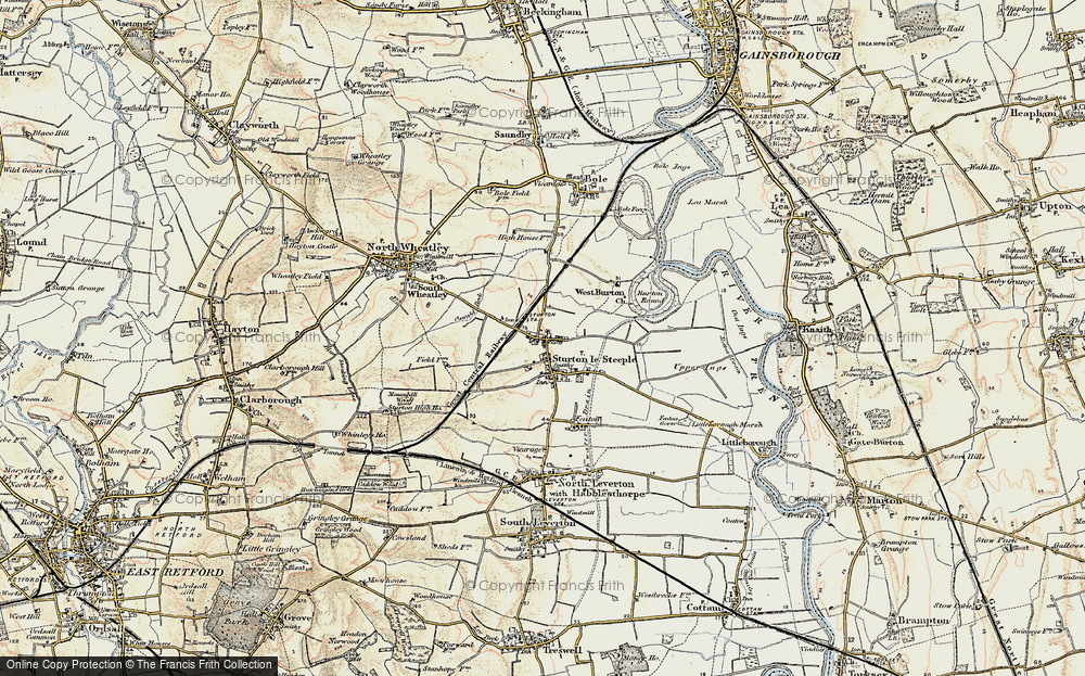 Old Map of Historic Map covering West Burton in 1902-1903