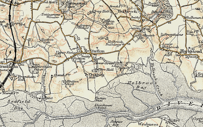 Old map of Stutton in 1898-1901