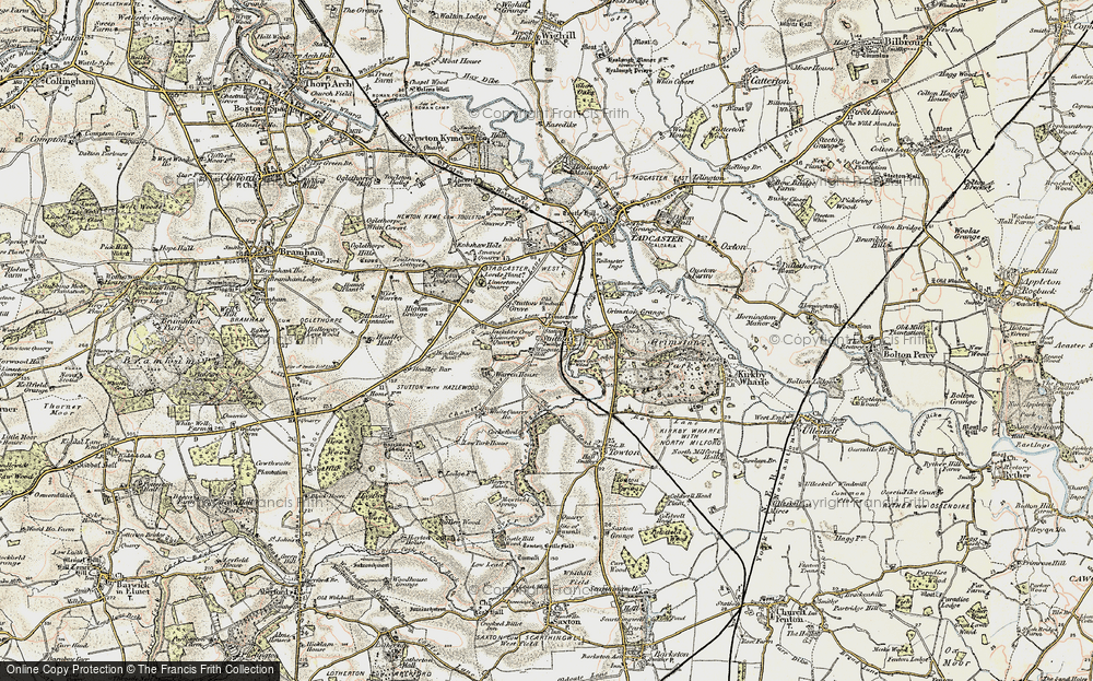 Old Map of Historic Map covering Limekiln Wood in 1903-1904