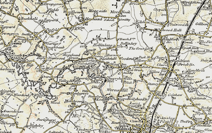 Old map of Styal in 1902-1903