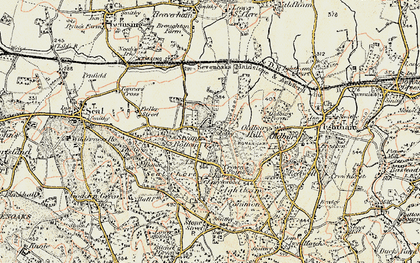 Old map of Broomsleigh in 1897-1898