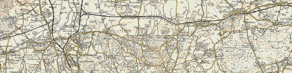 Old map of Styants Bottom in 1897-1898