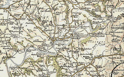 Old map of Stydd in 1903-1904