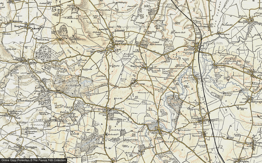 Old Map of Styrrup, 1903 in 1903
