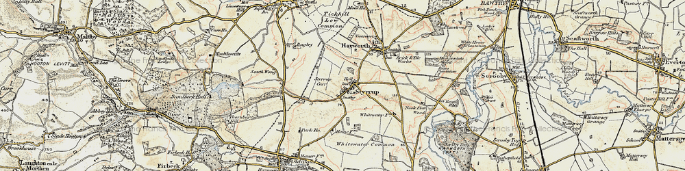Old map of Styrrup in 1903