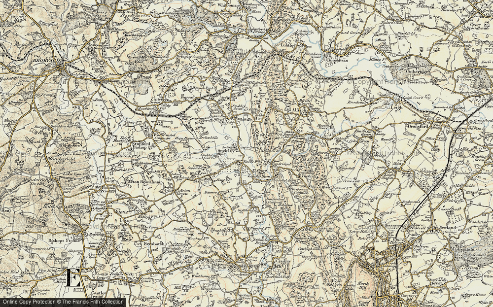 Old Map of Suckley, 1899-1901 in 1899-1901