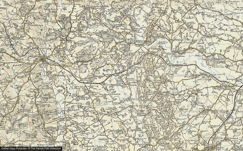 Old Map of Suckley Green, 1899-1901 in 1899-1901