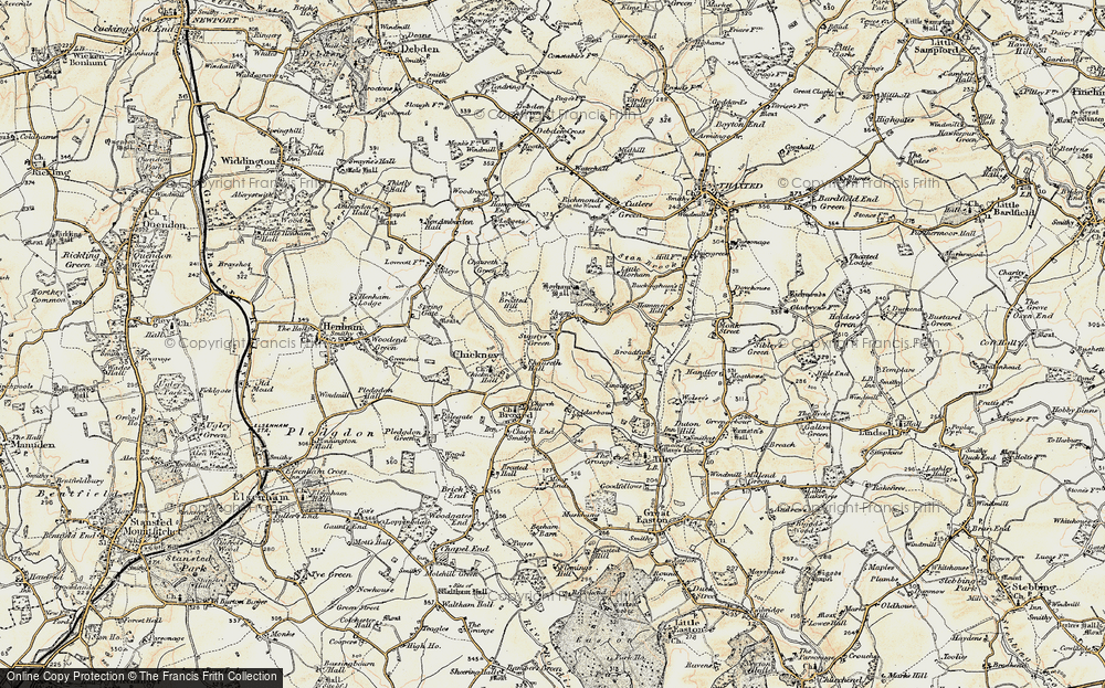 Old Map of Sucksted Green, 1898-1899 in 1898-1899