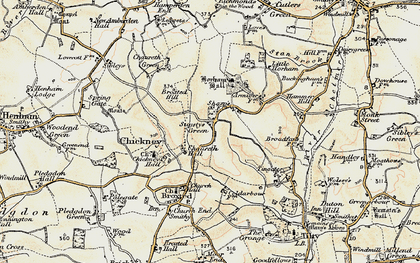 Old map of Sucksted Green in 1898-1899