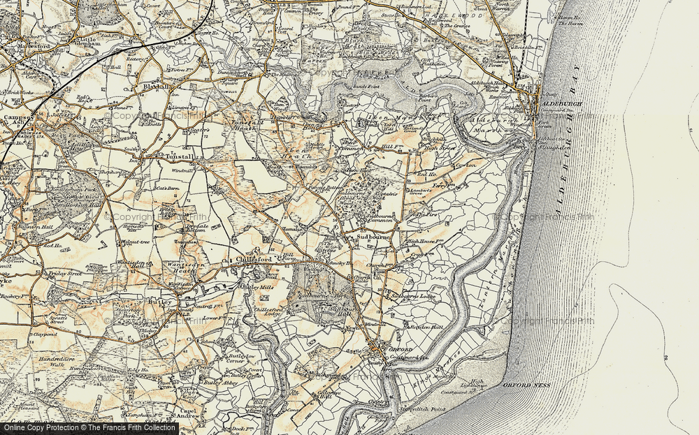 Old Map of Sudbourne, 1898-1901 in 1898-1901