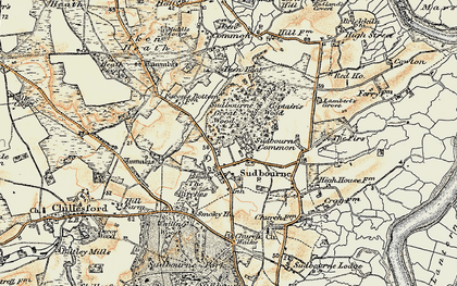 Old map of Sudbourne in 1898-1901
