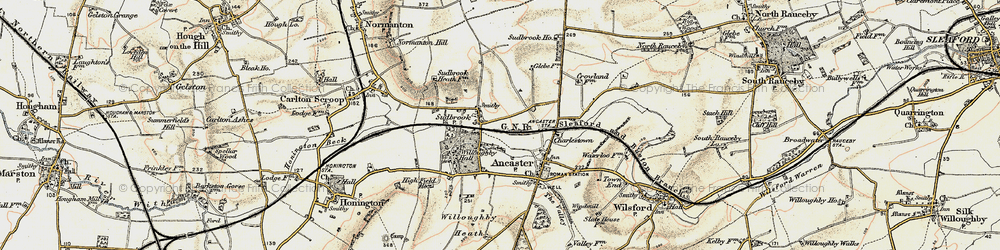 Old map of Sudbrook in 1902-1903