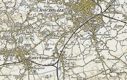 Old map of Sudden in 1903