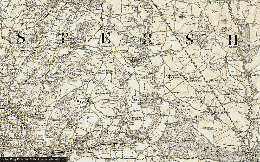 Old Map of Sudgrove, 1898-1899 in 1898-1899