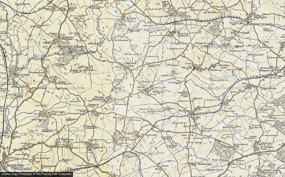 Old Map of Sulgrave, 1898-1901 in 1898-1901