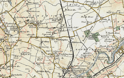 Old map of Sulgrave in 1901-1904