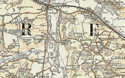 Old map of Sulham in 1897-1900