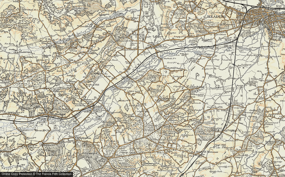 Old Map of Sulhampstead Bannister Upper End, 1897-1900 in 1897-1900