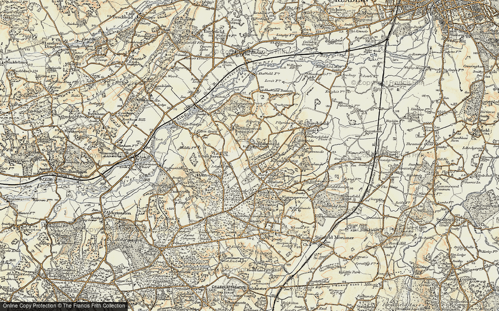Old Map of Sulhamstead Abbots, 1897-1900 in 1897-1900