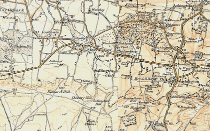 Old map of Barnsfarm Hill in 1898