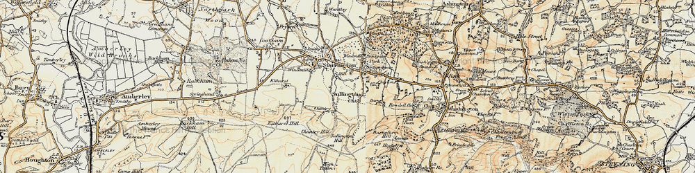 Old map of Barnsfarm Hill in 1898
