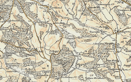 Old map of Summer Heath in 1897-1898