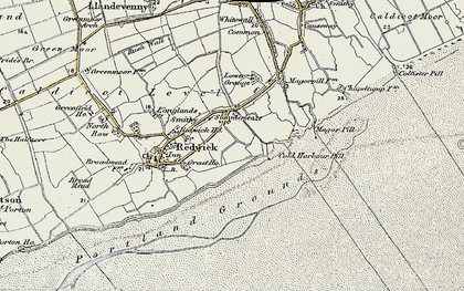 Old map of Summerleaze in 1899-1900