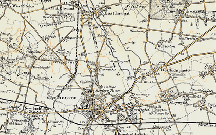 Old map of Summersdale in 1897-1899