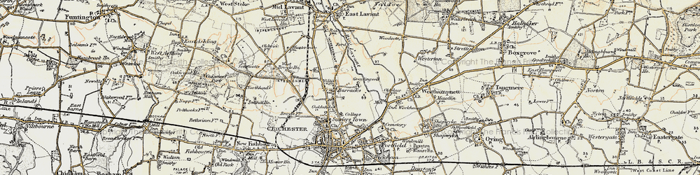 Old map of Summersdale in 1897-1899
