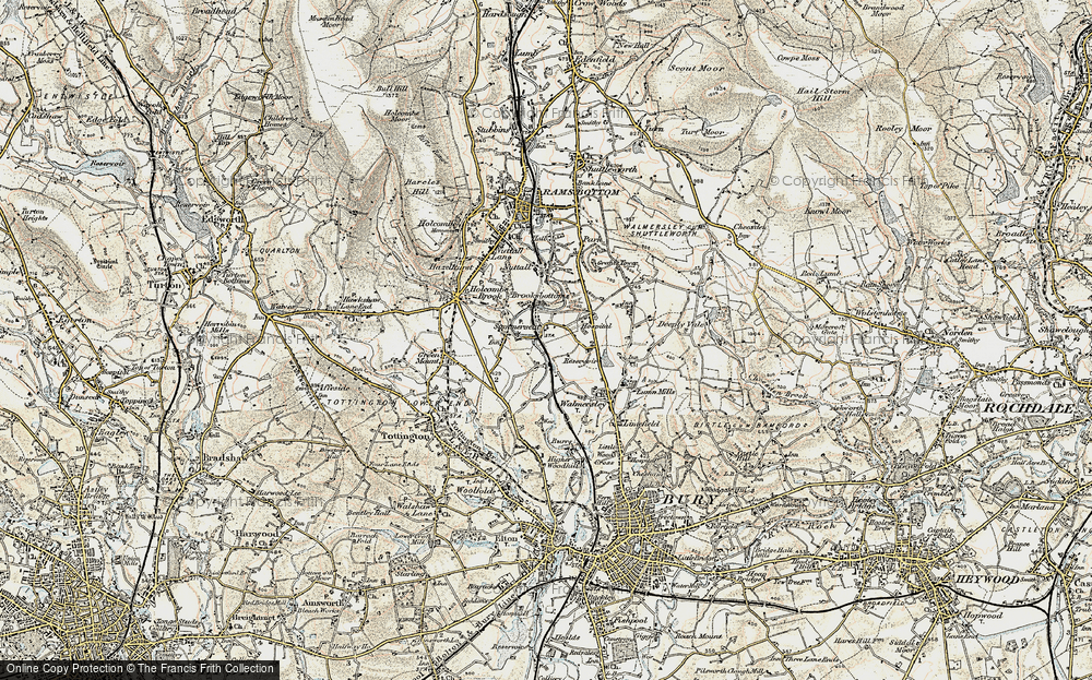 Old Map of Summerseat, 1903 in 1903