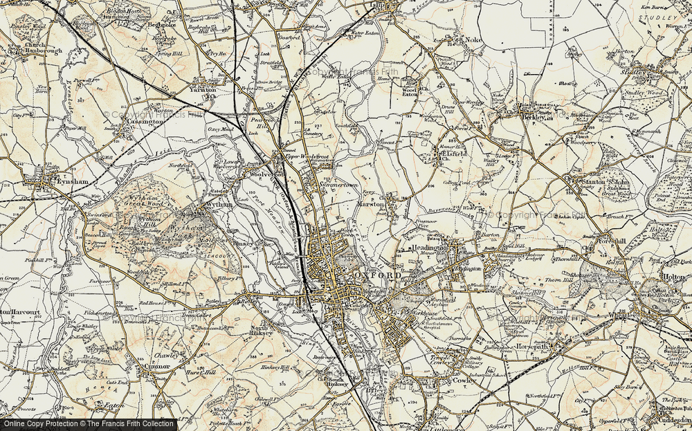 Old Map of Summertown, 1898-1899 in 1898-1899
