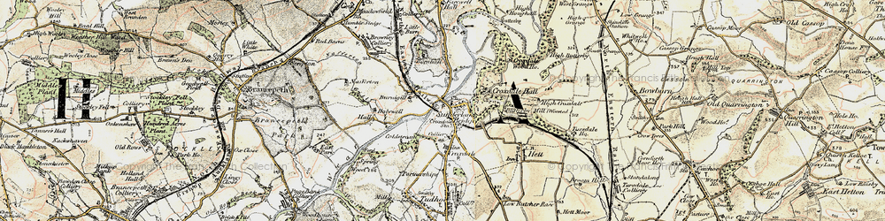 Old map of Burnigill in 1901-1904