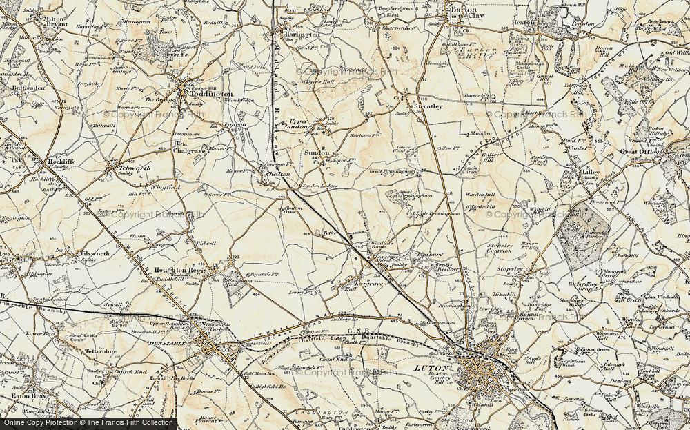 Old Map of Sundon Park, 1898-1899 in 1898-1899