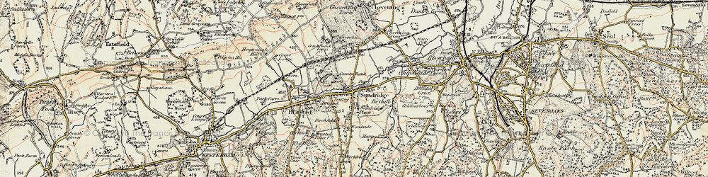 Old map of Sundridge in 1897-1902