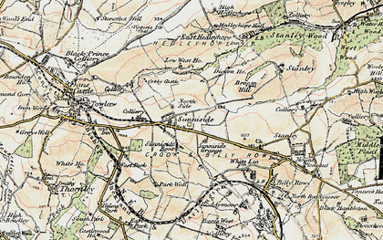 Old map of Sunniside in 1901-1904