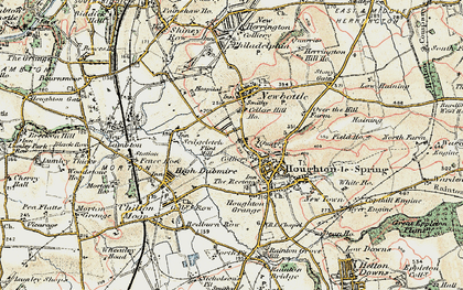 Old map of Sunniside in 1901-1904