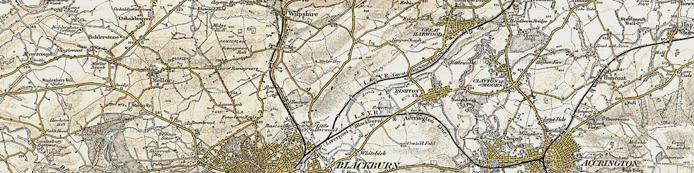Old map of Sunny Bower in 1903