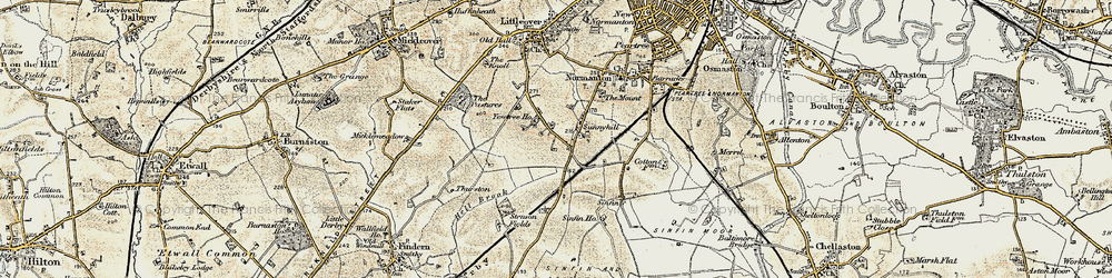 Old map of Sunny Hill in 1902-1903