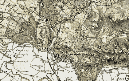 Old map of Sunnylaw in 1904-1907