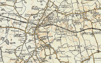 Old map of Ramsden Hall School in 1898